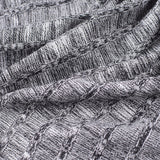 Black Marl Chunky Knit, Viscose-Poly — photo 3