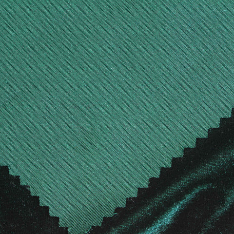 Polyester Stretch Velvet Fabric, 230 gsm, 157 cm — Green