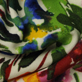 Green Abstract Scuba Knit, Polyester — photo 3