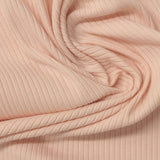 Cotton Polyester Stretch Rib Knit Fabric, 195 gsm — Pink — photo 3