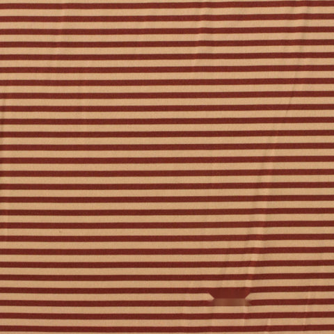 Beige Horizontal-Stripe Jersey Knit, Polyester, 140 gsm