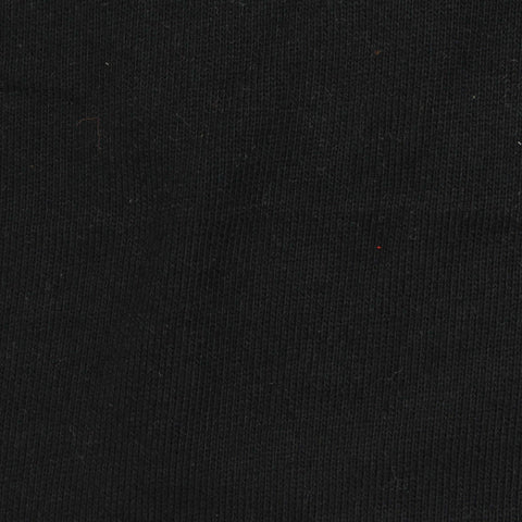 Cotton Polyester French Terry Fabric, 280 gsm, 185 cm — Black