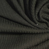 Dark Green Marl Rib Knit, Polyester — photo 3