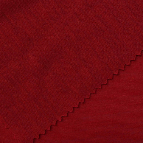 Polyester Viscose Jersey Knit Fabric, 120 gsm, 150 cm — Red