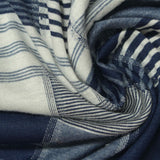 White Plaid Jacquard, Poly-Viscose — photo 3