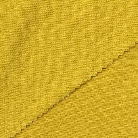 Rib Knit Fabric, 260 gsm, 160 cm — Yellow