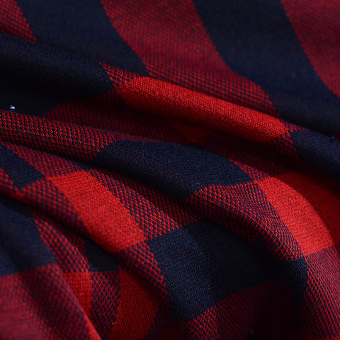 Red Check Jacquard
