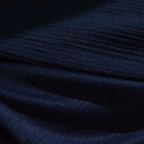 Jacquard Polyester Stretch Knit Fabric, 290 gsm, 165 cm — Navy — photo 3