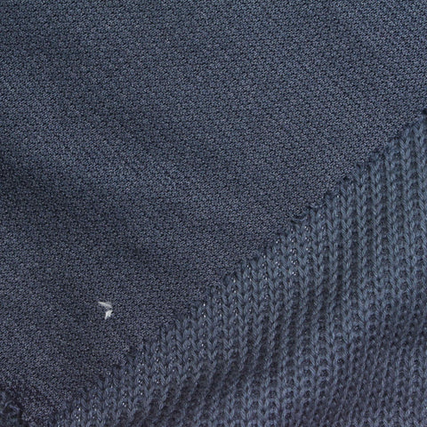 Cotton Polyester Rib Knit Fabric, 220 gsm, 190 cm — Navy