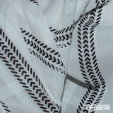 Black Chevron Chiffon, Polyester — photo 3