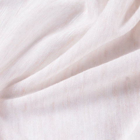 Slub Polyester Viscose Jersey Knit Fabric, 105 gsm, 155 cm — White