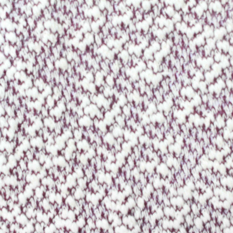 White Marl Chunky Knit, Cotton-Poly, 255 gsm