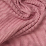 Polyester Viscose Stretch Rib Knit Fabric, 230 gsm, 125 cm — Pink — photo 3