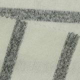 Grey Horizontal-Stripe Chunky Knit, Poly-Viscose — photo 3