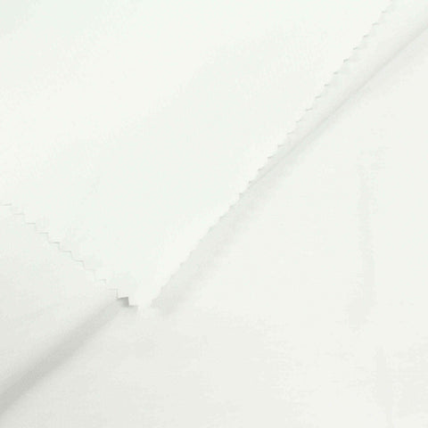 Viscose Nylon Stretch Bengaline Fabric, 268 gsm — White