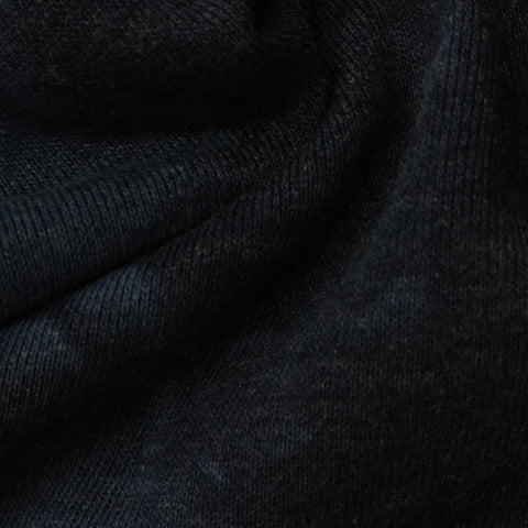 Dark Grey Marl French Terry, Cotton-Poly, 320 gsm