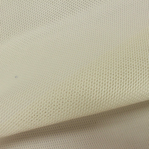 Polyester Stretch Mesh Fabric, 165 gsm, 150 cm — Beige