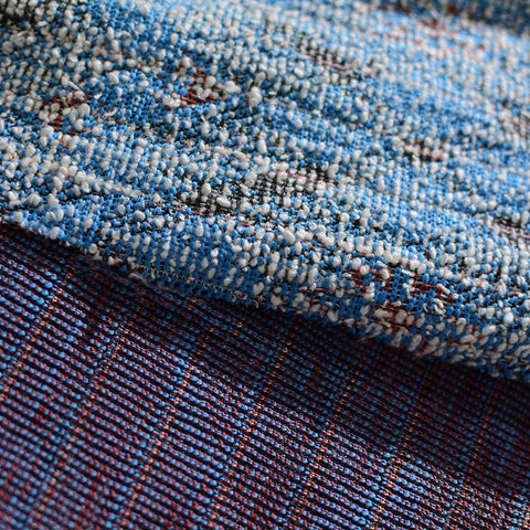 Blue Abstract Interlock Knit
