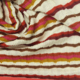 Off-White Horizontal-Stripe Rib Knit, Poly-Viscose — photo 3