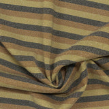 Black Horizontal-Stripe Jersey Knit, Polyester — photo 3