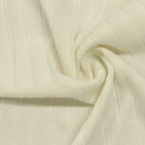 Polyester Stretch Rib Knit Fabric, 290 gsm, 155 cm — Beige — photo 3
