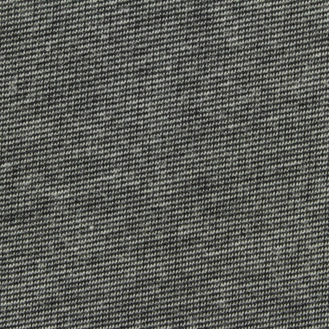 Black Herringbone Interlock Knit, Polyester, 270 gsm