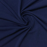Polyester Stretch Linen-Look Fabric, 200 gsm, 155 cm — Navy — photo 3