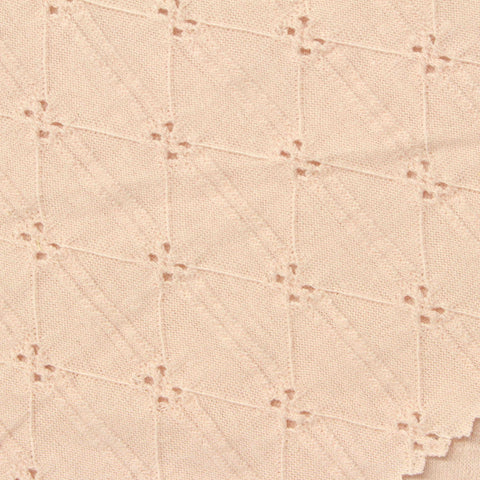 Beige Openwork-Dot Jacquard, Poly-Viscose