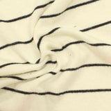Black Horizontal-Stripe Chunky Knit, Poly-Viscose — photo 3