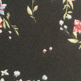 Pink Floral Ponte Knit, Polyester — photo 3
