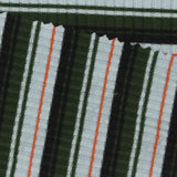 Light Blue Stripes Rib Knit, Poly-Viscose — photo 3