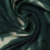 Printed Cotton Stretch Jersey Knit Fabric, 135 gsm, 142 cm — Green — photo 3