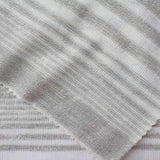 Grey Horizontal-Stripe Rib Knit, Poly-Viscose — photo 3