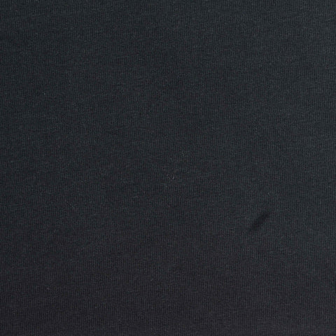 Cotton Polyester Jersey Knit Fabric, 200 gsm, 165 cm — Black, ref EF-266235