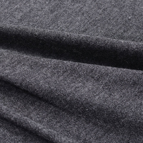 Dark Grey Marl Interlock Knit, Viscose