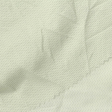 Khaki Dots Birdseye Knit, Nylon-Spandex
