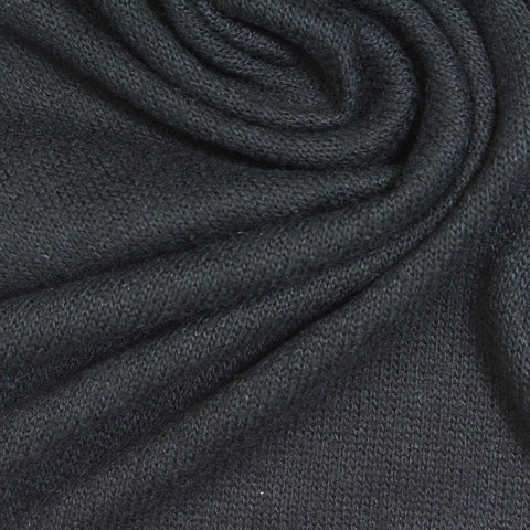 Navy Ribbed Rib Knit, Cotton