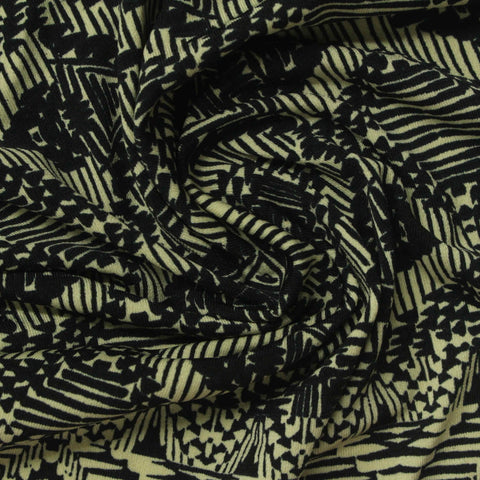 Black Lines Knit, Polyester, 230 gsm