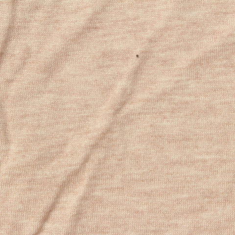 Yarn-Dyed Viscose Wool Jersey Knit Fabric, 170 gsm, 170 cm — Beige