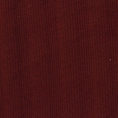 Cotton Stretch Rib Knit Fabric, 180 gsm, 175 cm — Red