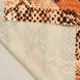 Orange Snakeskin Knit, Polyester — photo 3