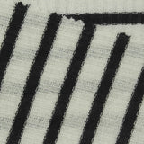 Black Horizontal-Stripe Rib Knit, Poly-Viscose — photo 3