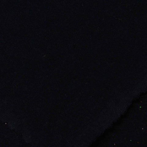 Black Glitter-Fleck Knit, Cotton