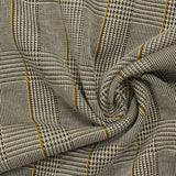Black Plaid Jacquard, Polyester — photo 3