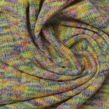 Yellow Marl Rib Knit, Viscose-Poly — photo 3