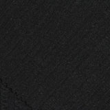 Black Vertical-Wave Rib Knit, Polyester — photo 3