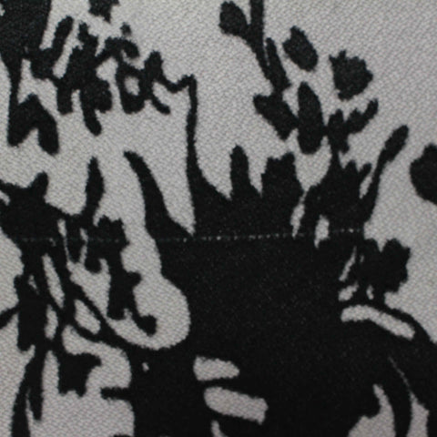 Bold Floral 100% Polyester Jersey Knit Fabric, 62 gsm, 160 cm — Grey