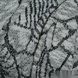 Cotton Polyester Metallic Chunky Knit Fabric, 220 gsm, 152 cm — Grey — photo 3
