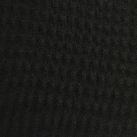 Cotton Fleece Fabric, 340 gsm, 150 cm — Black