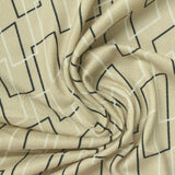 Black Geometric Knit, Polyester — photo 3